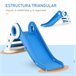 Tobogán Plegable Infantil HDPE HOMCOM Azul