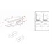 Mueble de TV con patas NATURALE Roble/Negro 120x40x43cm Marron