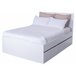 Cama nido ALPHA 140x190cm 2 cajones 1 mesita y cama blanco Cama nido ALPHA 140x190cm 2 cajones 1 mesita y cama blanco Blanco