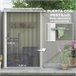 Caseta de Jardín Acero Lacado Outsunny Gris
