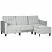 Sofá Cama Poliéster, Espuma, Madera HOMCOM Gris
