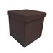 Acomoda Textil – Taburete para Almacenaje Plegable. Marron