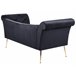 Beliani Chaise longue Terciopelo NANTILLY Beliani Chaise longue Terciopelo NANTILLY Negro