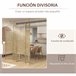 Biombo Bambú, Papel HOMCOM, hogar - decoración Marron