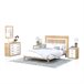 Dormitorio Kira 4C 160x3 Natural/ Blanco