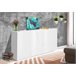 Aparador efecto madera 140 Blanco Brillo