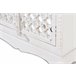 Armario 2 puertas de madera con detalles de cristal Blanco