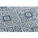 Alfombra de cuerda sisal COLOR Cuadrados Rombos 160x230 Azul