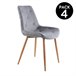 Pack 4 sillas de comedor Marlene Gris
