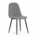 Set de 1 mesa y 4 sillas MINKA Blanco/ Gris