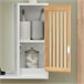 Armario de Pared con Espejo con Puerta BZR128-W SoBuy Blanco