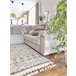 Alfombra BERBER RABAT G0526 Franjas Bereber Marroquí 200x290 Crema