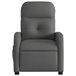 Sillón Reclinable De Masaje Gris Oscuro