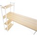 Escritorio Poe De Madera Con Estantería 120x44 Arena