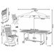 Beliani Conjunto de comedor MAUI Marron