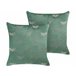 Beliani Cojín decorativo YUZURI 45x45 Verde Oscuro
