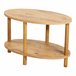 Mesa de centro Højreby ovalada aglomerado/madera 70x44 Madera