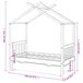 Estructura De Cama Infantil 146x77 Blanco