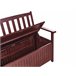 Beliani Banco Madera de acacia SOVANA Rojo