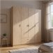 Armario Roma  puertas +  cajones sahara 198 Natural