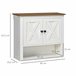 Armario de Pared Melamina de Madera kleankin, hogar - baño 60 Blanco