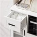 Aparador de Cocina para Microondas con Ruedas SoBuy FSB78-W 40 Blanco