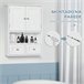 Armario de Pared MDF kleankin, hogar - baño 50 Blanco