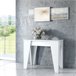 Mesa consola extensible TM 90x53 Blanco