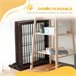Barrera para Mascotas Madera de Pino PawHut Marron