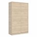 Armario 2 puertas efecto madera 120 Blanco