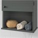 Armario de Pared con 3 estantes BZR25-DG SoBuy Gris Oscuro