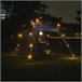 Cenador de jardín con LED Barendrecht con módulo solar [pro.tec] 250x250 Azul