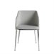 ANGEL CERDA Silla comedor tapizada tela gris Gris