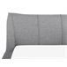 Beliani Cama de agua Piel NANTES 188x237 Gris Claro
