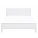 Beliani Cama con somier Madera de pino OLIVET 169x208 Blanco
