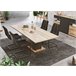 Mesa extensible SION color antracita y roble Negro/ Madera