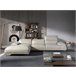 ANGEL CERDA Sofá chaise longue piel vacuno izquierda Gris