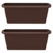 2x Jardinera Respana con soporte Marron