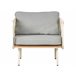 Beliani Conjunto longue SENISE Blanco/ Gris