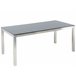 Beliani Mesa de jardín GROSSETO 90x180 Negro
