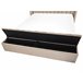 Beliani Cama con somier Terciopelo NOYERS 190x247 Beige