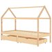 Estructura De Cama Infantil 206x97 Marron