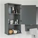 Armario de Pared con 3 estantes BZR25-DG SoBuy Gris Oscuro