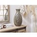 Beliani Jarrón decorativo MEGARA Gris