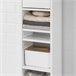 Mueble Columna de baño BZR34-W SoBuy Blanco