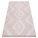Alfombra ECO sisal BOHO MOROC Diamantes 22312 franjas 117x170 Rosa