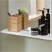 Armario de Pared con Espejo con Puerta BZR128-W SoBuy Blanco