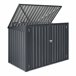 Cobertizo para 2 cubos de basura Grebin acero Gris Oscuro