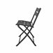 Acomoda Textil – Silla Plegable de Acero. (Pack 4 Unidades) Negro