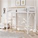 Cama alta para niños 95x255 Cama alta para niños 95x255 Blanco